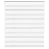 VidaXL store enrouleur zèbre 120x150 cm largeur du tissu 115,9 cm polyester blanc