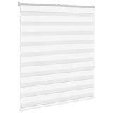 VidaXL store enrouleur zèbre 120x150 cm largeur du tissu 115,9 cm polyester blanc