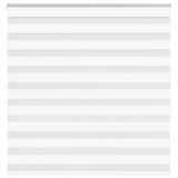 VidaXL store enrouleur zèbre 145x150 cm largeur du tissu 140,9 cm polyester blanc