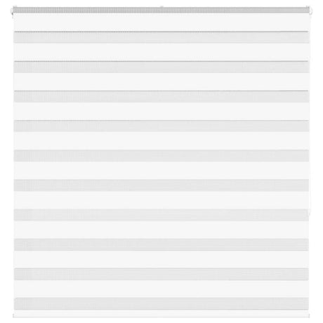 VidaXL store enrouleur zèbre 145x150 cm largeur du tissu 140,9 cm polyester blanc