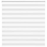 VidaXL store enrouleur zèbre 150x150 cm largeur du tissu 145,9 cm polyester blanc