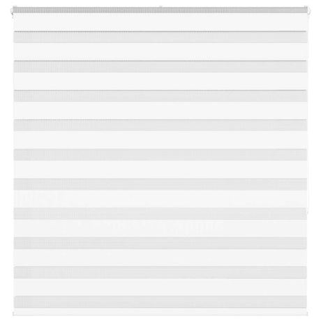 VidaXL store enrouleur zèbre 150x150 cm largeur du tissu 145,9 cm polyester blanc