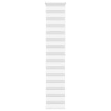 VidaXL store enrouleur zèbre 40x200 cm largeur de tissu 35,9 cm polyester blanc