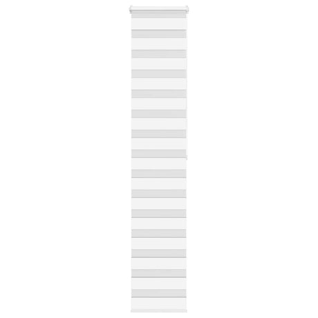 VidaXL store enrouleur zèbre 40x200 cm largeur de tissu 35,9 cm polyester blanc