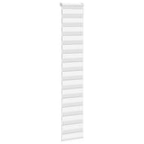 VidaXL store enrouleur zèbre 40x200 cm largeur de tissu 35,9 cm polyester blanc