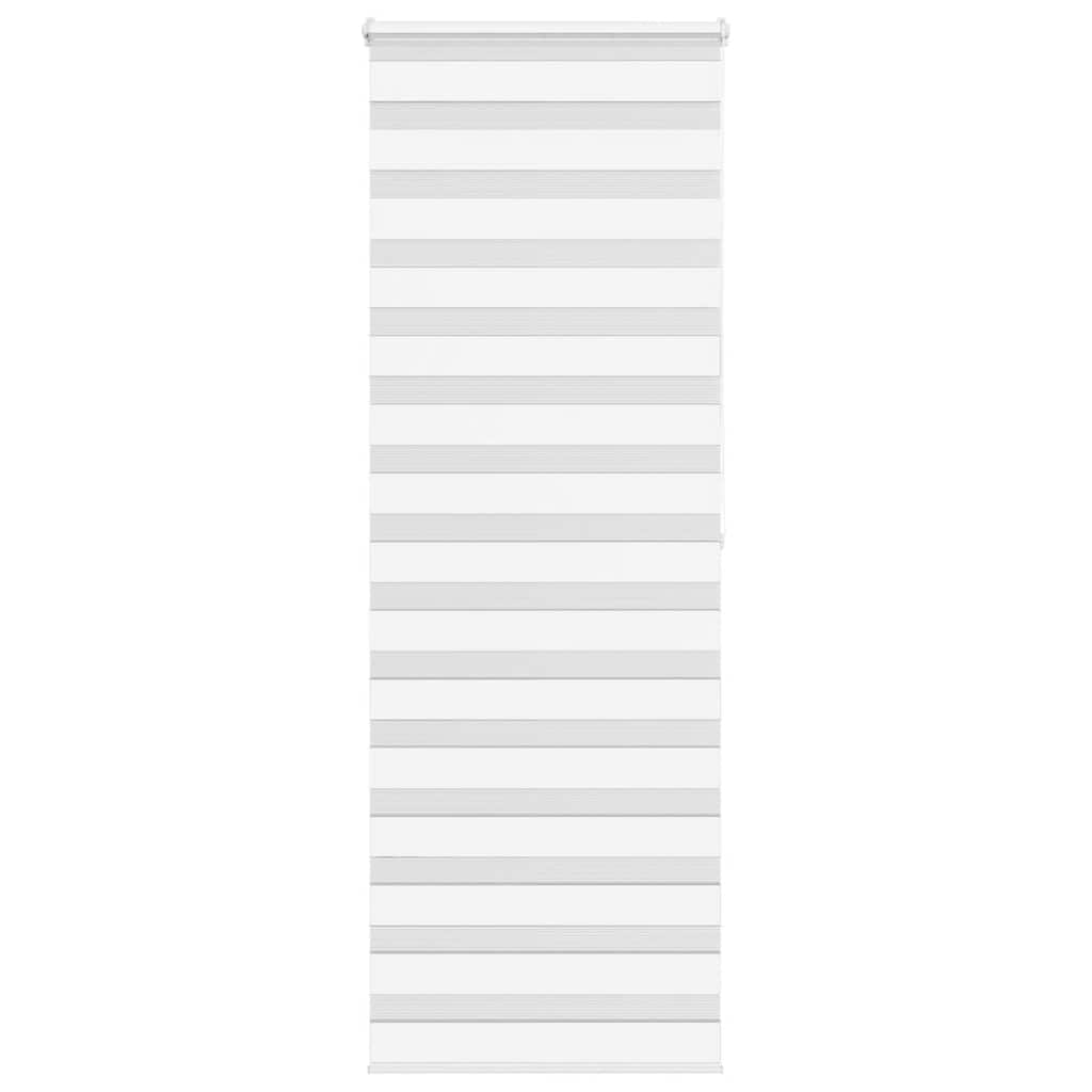 Vidaxx store enrouleur zèbre 85x200 cm largeur de tissu 80,9 cm polyester blanc