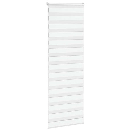 Vidaxx store enrouleur zèbre 85x200 cm largeur de tissu 80,9 cm polyester blanc
