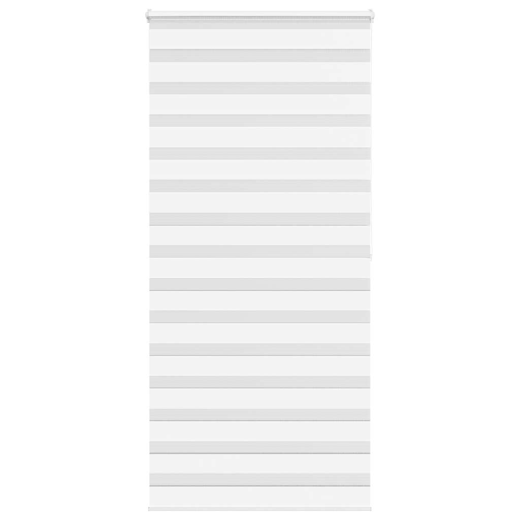 Vidaxx store enrouleur zèbre 95x200 cm largeur de tissu 90,9 cm polyester blanc