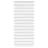 VidaXL store enrouleur zèbre 100x200 cm largeur de tissu 95,9 cm polyester blanc