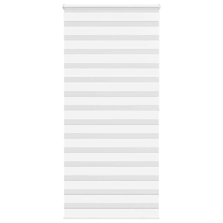 VidaXL store enrouleur zèbre 100x200 cm largeur de tissu 95,9 cm polyester blanc