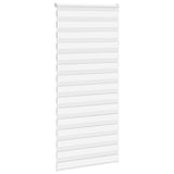 Vidaxl Zebra roller blind 105x200 cm dust width 100.9 cm polyester white