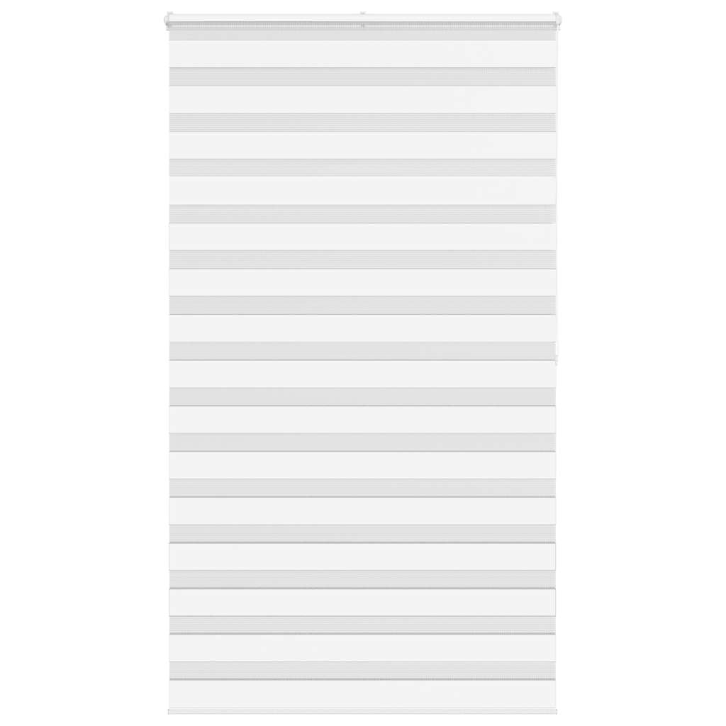 Vidaxl Zebra Roller Blind 120x200 cm Støvbredde 115,9 cm Polyester White