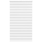 Vidaxl Zebra Roller Blind 120x200 cm Støvbredde 115,9 cm Polyester White