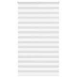 VidaXL store enrouleur zèbre 120x200 cm largeur du tissu 115,9 cm polyester blanc