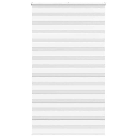 VidaXL store enrouleur zèbre 120x200 cm largeur du tissu 115,9 cm polyester blanc