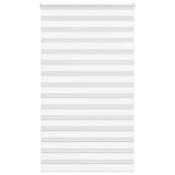 Vidaxl zebra rullo cieco 125x200 cm Larghezza tessuto 120,9 cm in poliestere bianco