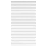 VidaXL store enrouleur zèbre 135x200 cm largeur du tissu 130,9 cm polyester blanc