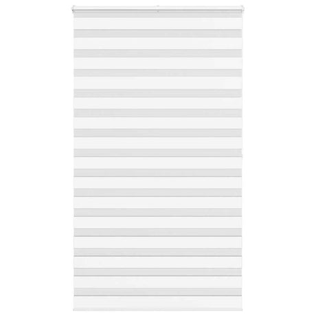 VidaXL store enrouleur zèbre 135x200 cm largeur du tissu 130,9 cm polyester blanc