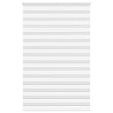 Vidaxl Zebra Roller Blind 140x200 cm Szerokość pyłu 135,9 cm poliestrowa biała