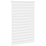 Vidaxl Zebra Roller Blind 140x200 cm Szerokość pyłu 135,9 cm poliestrowa biała