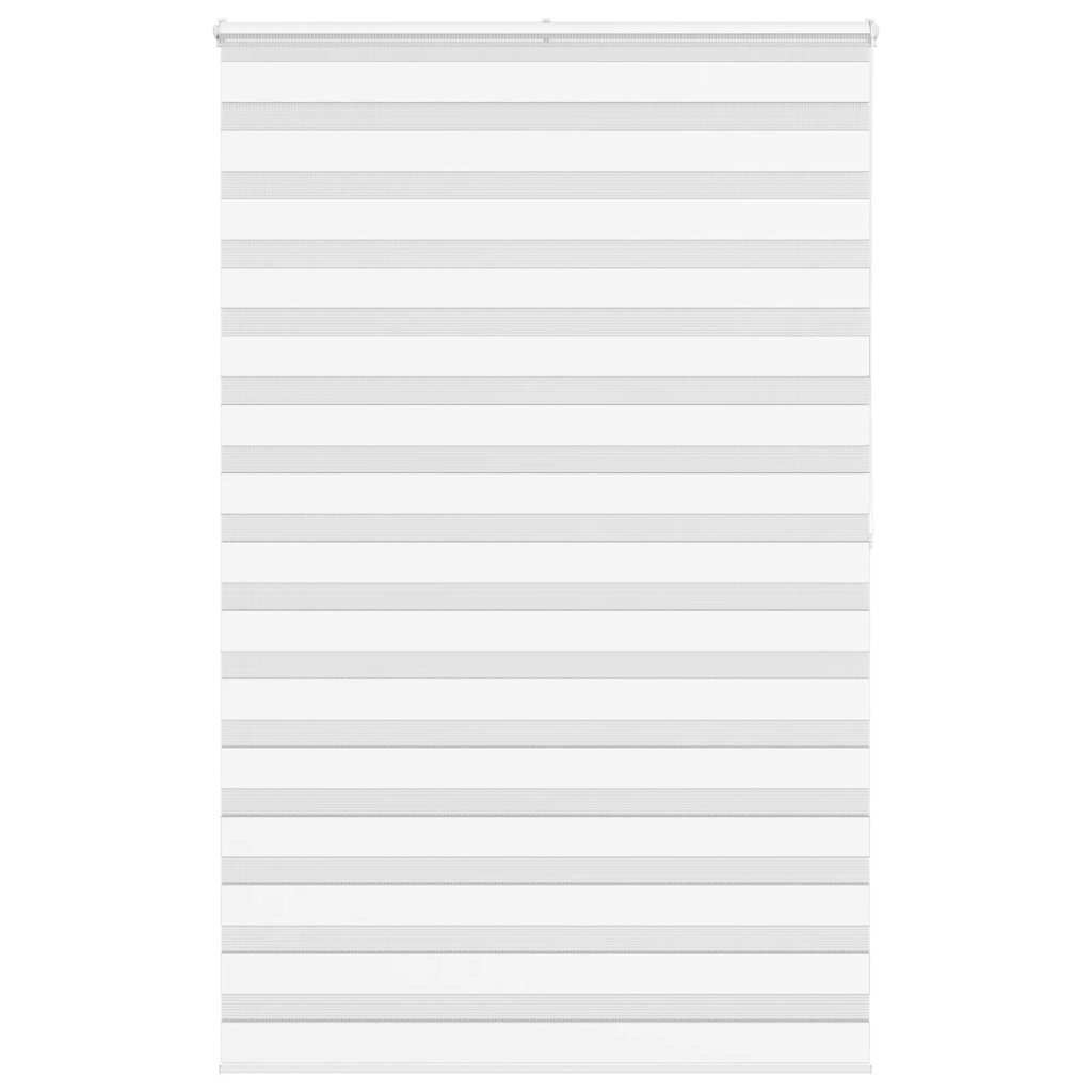 Vidaxl Zebra Roller Blind 145x200 cm Szerokość pyłu 140,9 cm poliestrowa biała