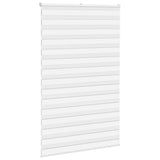 VidaXL store enrouleur zèbre 150x200 cm largeur de tissu 145,9 cm polyester blanc