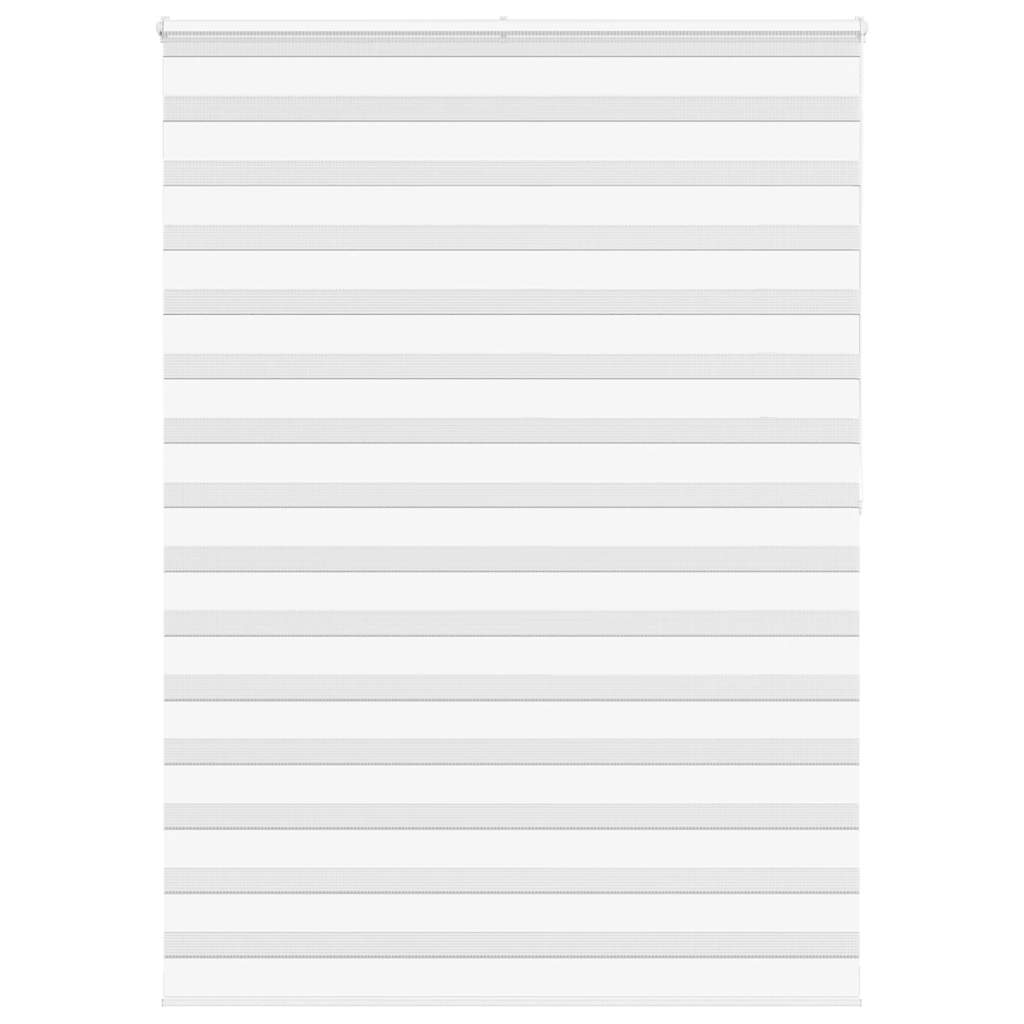 Vidaxl Zebra Roller Blind 160x200 cm Šířka prachu 155,9 cm polyester bílá