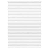 Vidaxl Zebra Roller Blind 160x200 cm Šířka prachu 155,9 cm polyester bílá