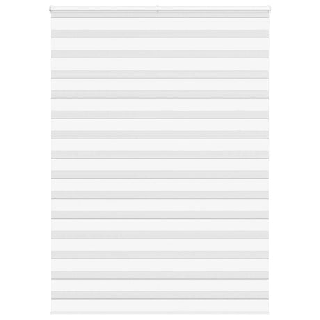 VidaXL store enrouleur zèbre 160x200 cm largeur de tissu 155,9 cm polyester blanc