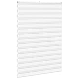 VidaXL store enrouleur zèbre 160x200 cm largeur de tissu 155,9 cm polyester blanc