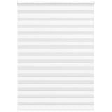 VidaXL store enrouleur zèbre 165x200 cm largeur du tissu 160,9 cm polyester blanc
