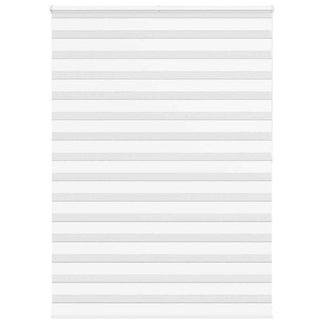 VidaXL store enrouleur zèbre 165x200 cm largeur du tissu 160,9 cm polyester blanc
