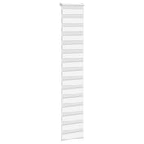 VidaXL store enrouleur zèbre 40x230 cm largeur de tissu 35,9 cm polyester blanc