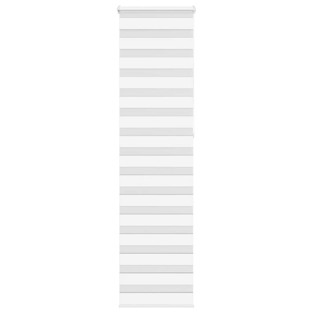 VidaXL store enrouleur zèbre 55x230 cm largeur de tissu 50,9 cm polyester blanc