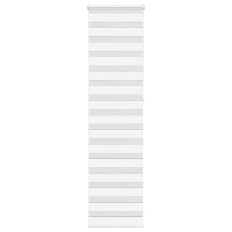 VidaXL store enrouleur zèbre 60x230 cm largeur de tissu 55,9 cm polyester blanc