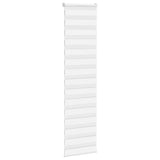 VidaXL store enrouleur zèbre 60x230 cm largeur de tissu 55,9 cm polyester blanc
