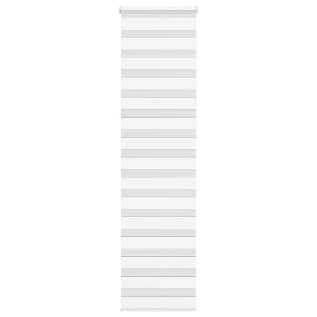 Vidaxx store enrouleur zèbre 65x230 cm largeur de tissu 60,9 cm polyester blanc