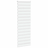 Vidaxl Zebra Roller Blind 75x230 cm Širina tkanine 70,9 cm poliestrska bela