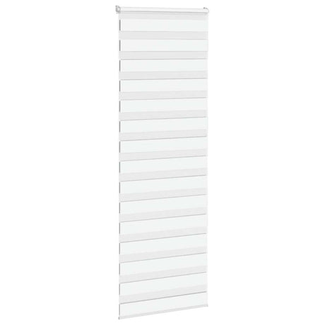 Vidaxx store enrouleur zèbre 80x230 cm largeur de tissu 75,9 cm polyester blanc