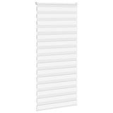 Vidaxl Zebra Roller Blind 100x230 cm Stoffbredde 95,9 cm Polyester hvit