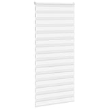 Vidaxx store enrouleur zèbre 100x230 cm largeur de tissu 95,9 cm polyester blanc