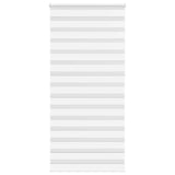 Vidaxl Zebra Roller Blind 105x230 cm Stoffbreite 100,9 cm Polyester weiß