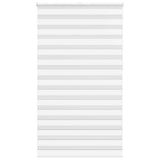 VidaXL store enrouleur zèbre 120x230 cm largeur du tissu 115,9 cm polyester blanc