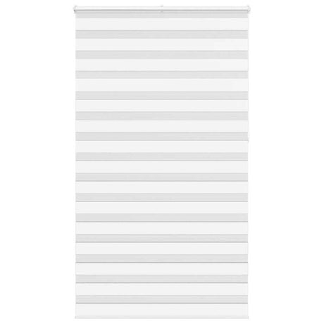 VidaXL store enrouleur zèbre 120x230 cm largeur du tissu 115,9 cm polyester blanc