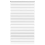 Vidaxl Zebra Roller Blind 125x230 CM Fabric Ancho de 120.9 cm de poliéster blanco