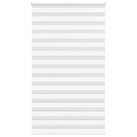 VidaXL store enrouleur zèbre 135x230 cm largeur du tissu 130,9 cm polyester blanc