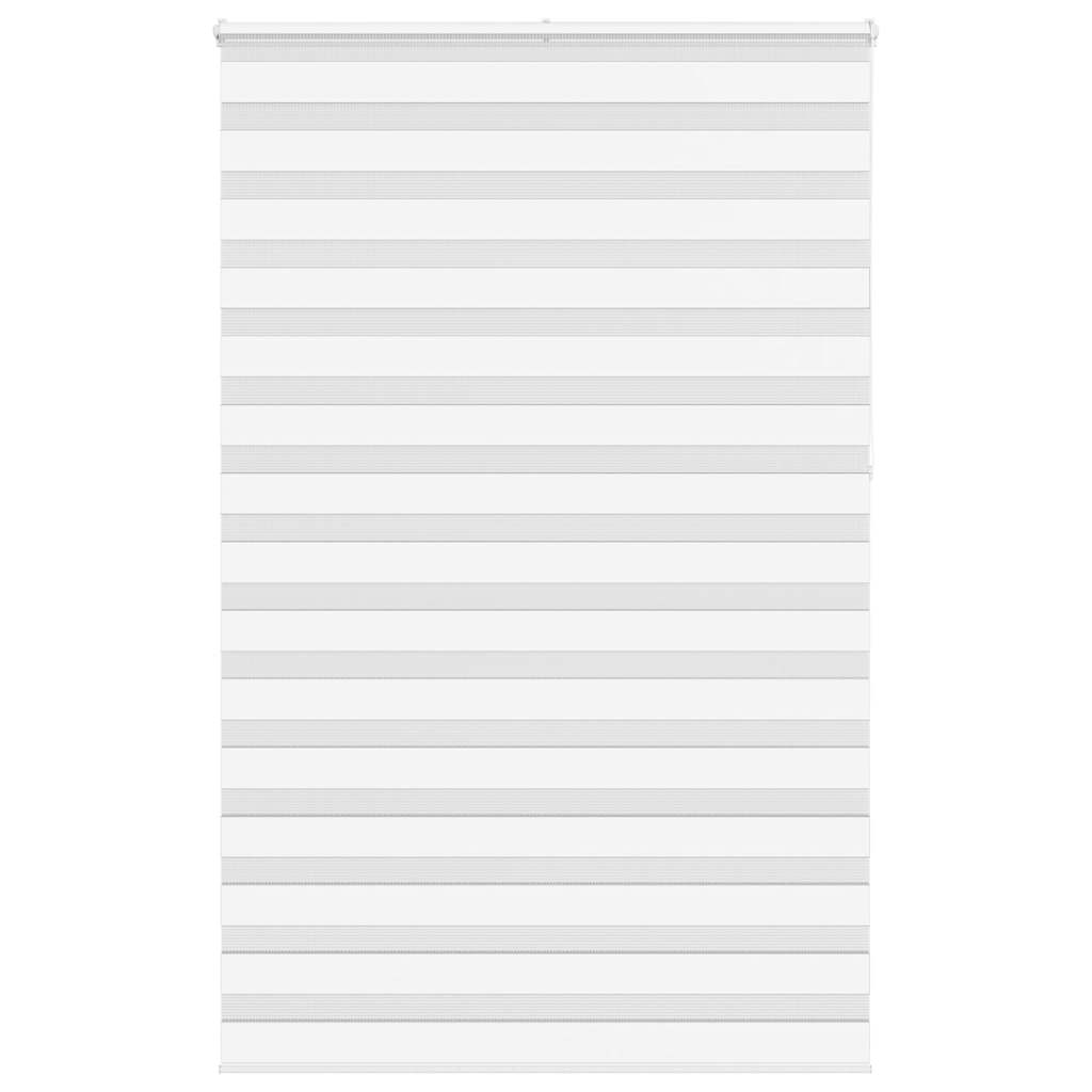 Vidaxl Zebra Roller Blind 140x230 cm Stoffbreite 135,9 cm Polyester Weiß