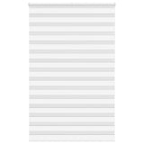 Vidaxl Zebra Roller Blind 140x230 cm Stoffbreite 135,9 cm Polyester Weiß