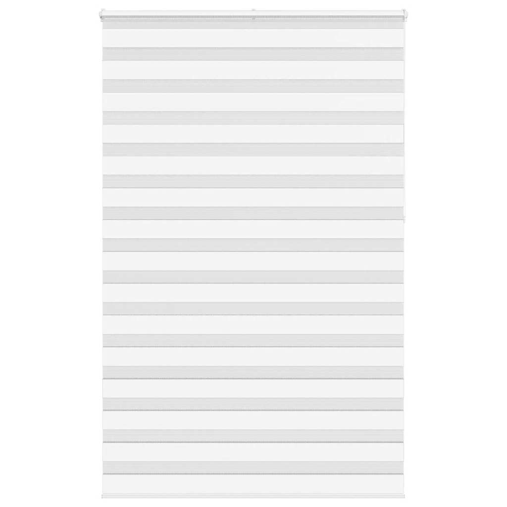 Vidaxl Zebra Roller Blind 145x230 Cm Szerokość tkaniny 140,9 cm poliestrowa Biała