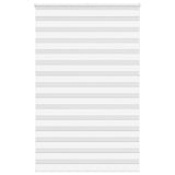 Vidaxl Zebra Roller Blind 145x230 Cm Szerokość tkaniny 140,9 cm poliestrowa Biała